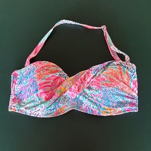 Lilly Pulitzer Pink and Blue Bikini Top